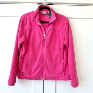 L.L. Bean bright pink Fleece Jacket